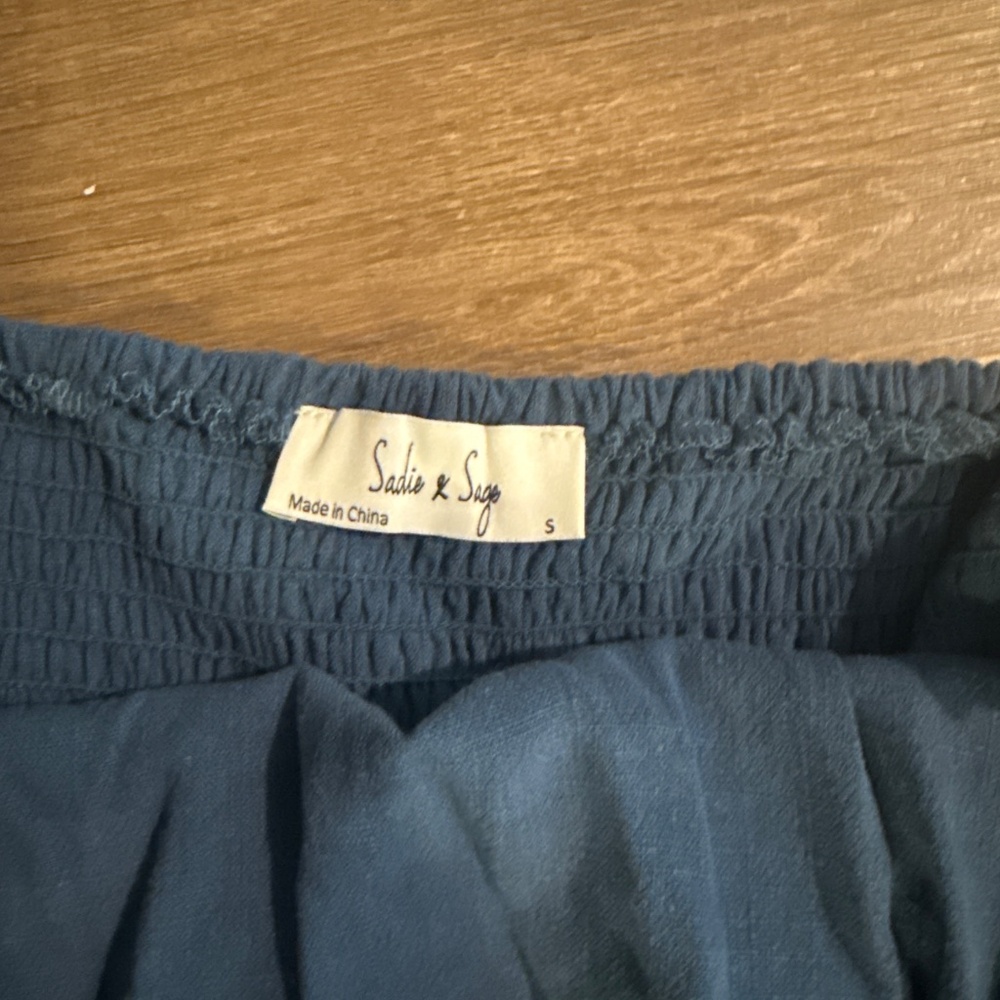 Blue Halter Romper NWT - Picture 3 of 4